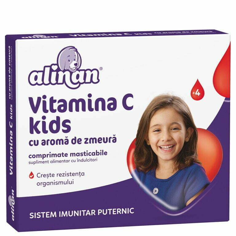 Alinan Vitamina C Pentru Copii Comprimate Masticabile Cu Aroma De